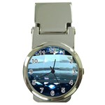 Aquamarine Money Clip Watch