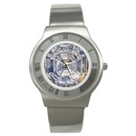 Portugese Diamond Stainless Steel Watch