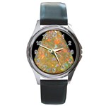 Arrow Opal Round Metal Watch