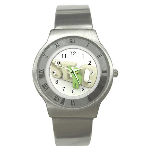 seo Stainless Steel Watch from UrbanLoad.com Front