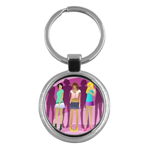 mannequin girls Key Chain (Round) from UrbanLoad.com Front