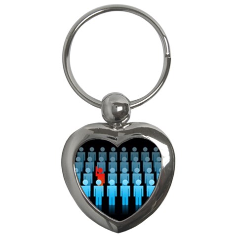 Difference Key Chain (Heart) from UrbanLoad.com Front