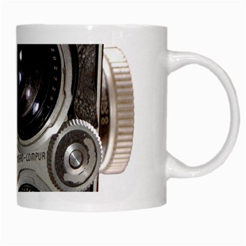 Rolleiflex camera White Mug from UrbanLoad.com Right