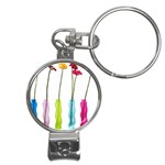 Flower Series Nail Clippers Key Chain