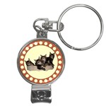 Maine coone kittens Nail Clippers Key Chain