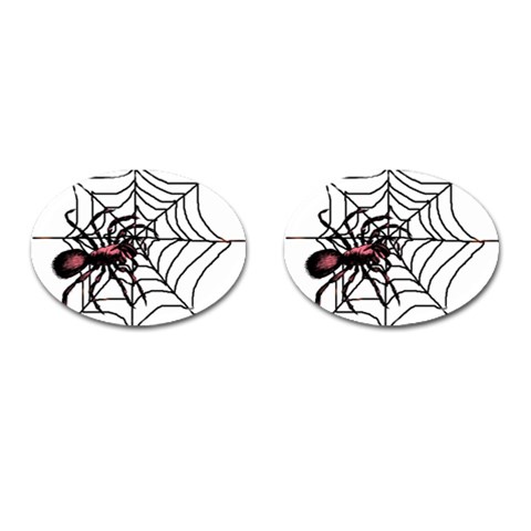 Spider in web Cufflinks (Oval) from UrbanLoad.com Front(Pair)