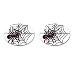 Spider in web Cufflinks (Oval)