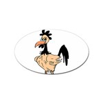 Rooster Sticker Oval (100 pack)