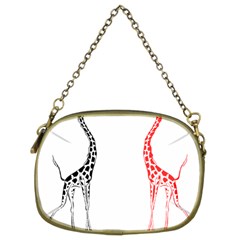 Cute giraffes Cosmetic Bag (Two Sides) from UrbanLoad.com Back