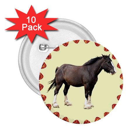 Clydesdale 2.25  Button (10 pack) from UrbanLoad.com Front