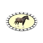 Clydesdale Sticker Oval (100 pack)