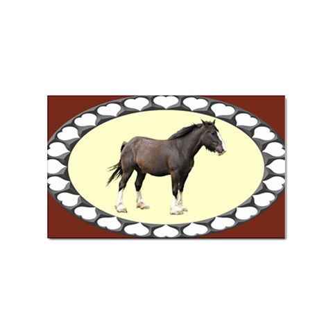 Clydesdale Sticker Rectangular (100 pack) from UrbanLoad.com Front