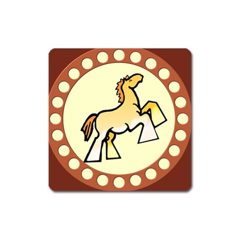 Shire horse Magnet (Square) from UrbanLoad.com Front
