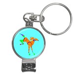 Bucking horse Nail Clippers Key Chain