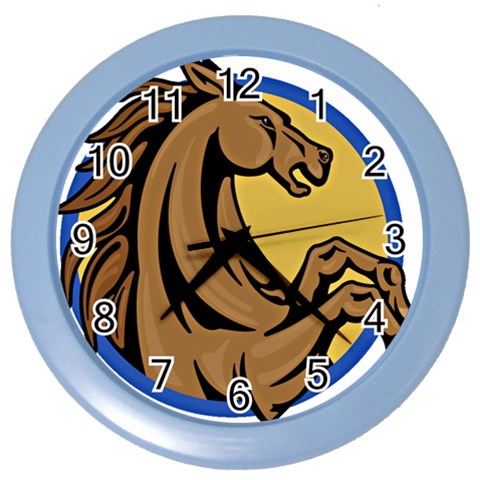 Horse circle Color Wall Clock from UrbanLoad.com Front