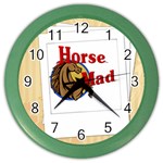 Horse mad Color Wall Clock