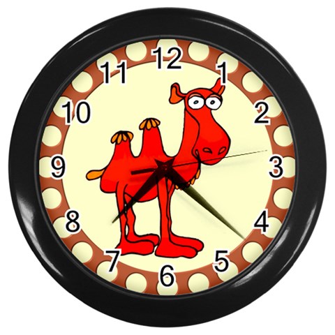 Camel Wall Clock (Black) from UrbanLoad.com Front