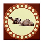 Sitting camels Tile Coaster