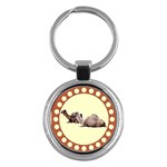 Sitting camels Key Chain (Round)