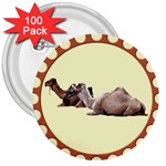Sitting camels 3  Button (100 pack)