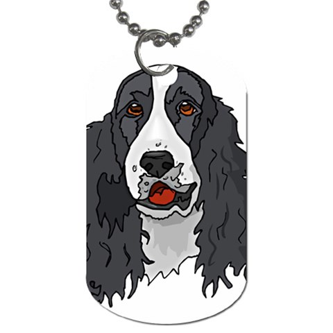Spaniel Dog Tag (One Side) from UrbanLoad.com Front