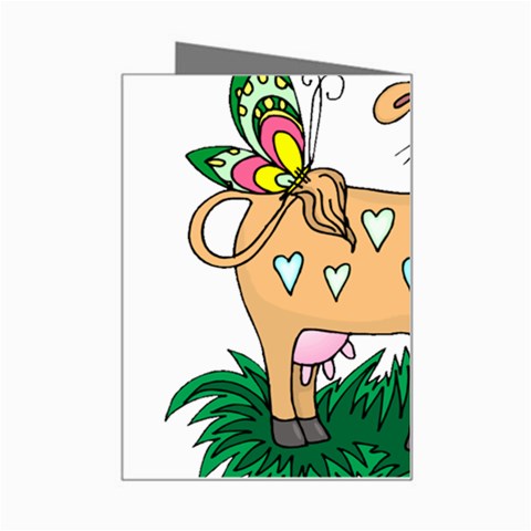 Cute cow Mini Greeting Card from UrbanLoad.com Right