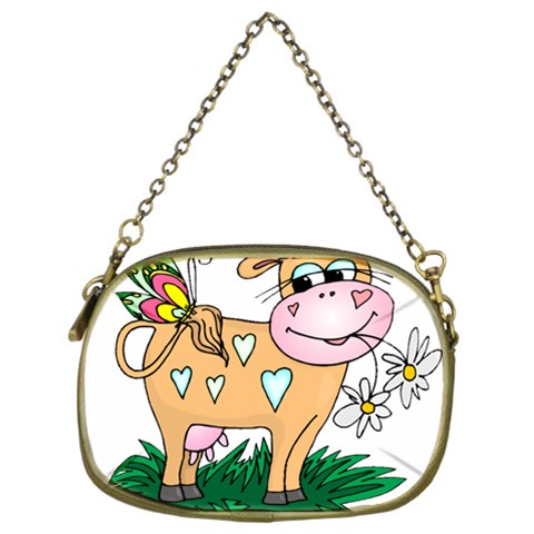 Cute cow Cosmetic Bag (Two Sides) from UrbanLoad.com Back