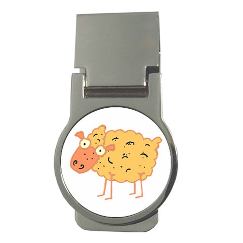Funky sheep Money Clip (Round) from UrbanLoad.com Front