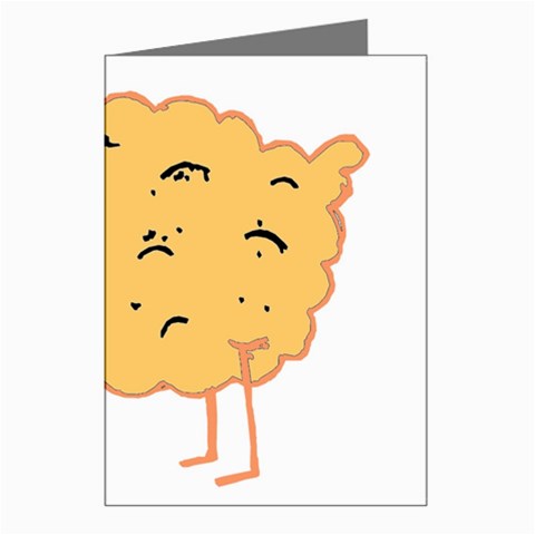 Funky sheep Greeting Cards (Pkg of 8) from UrbanLoad.com Left