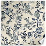 Blue Vintage Background, Blue Roses Patterns Canvas 12  x 12 