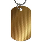 Gold, Golden Background ,aesthetic Dog Tag (One Side)