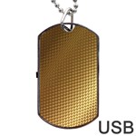Gold, Golden Background ,aesthetic Dog Tag USB Flash (Two Sides)