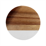 Gold, Golden Background ,aesthetic Marble Wood Coaster (Round)