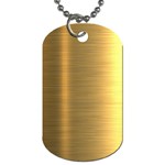 Golden Textures Polished Metal Plate, Metal Textures Dog Tag (One Side)