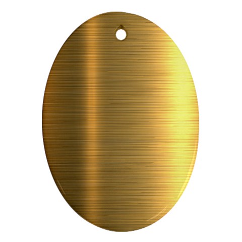Golden Textures Polished Metal Plate, Metal Textures Oval Ornament (Two Sides) from UrbanLoad.com Front