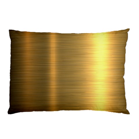 Golden Textures Polished Metal Plate, Metal Textures Pillow Case (Two Sides) from UrbanLoad.com Front