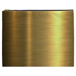 Golden Textures Polished Metal Plate, Metal Textures Cosmetic Bag (XXXL)