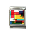 Multicolored Retro Abstraction%2 Italian Charm (13mm)