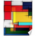 Multicolored Retro Abstraction%2 Canvas 16  x 20 