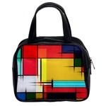 Multicolored Retro Abstraction%2 Classic Handbag (Two Sides)