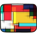 Multicolored Retro Abstraction%2 Two Sides Fleece Blanket (Mini)