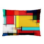 Multicolored Retro Abstraction%2 Pillow Case (Two Sides)