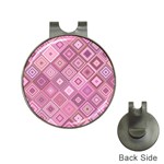 Pink Retro Texture With Rhombus, Retro Backgrounds Hat Clips with Golf Markers