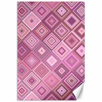 Pink Retro Texture With Rhombus, Retro Backgrounds Canvas 12  x 18 