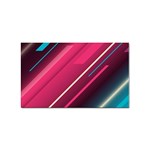 Pink-blue Retro Background, Retro Backgrounds, Lines Sticker Rectangular (10 pack)