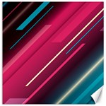 Pink-blue Retro Background, Retro Backgrounds, Lines Canvas 12  x 12 