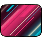 Pink-blue Retro Background, Retro Backgrounds, Lines Fleece Blanket (Mini)