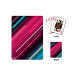 Pink-blue Retro Background, Retro Backgrounds, Lines Playing Cards Single Design (Mini)