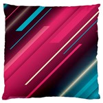 Pink-blue Retro Background, Retro Backgrounds, Lines Standard Premium Plush Fleece Cushion Case (One Side)