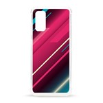 Pink-blue Retro Background, Retro Backgrounds, Lines Samsung Galaxy S20 6.2 Inch TPU UV Case